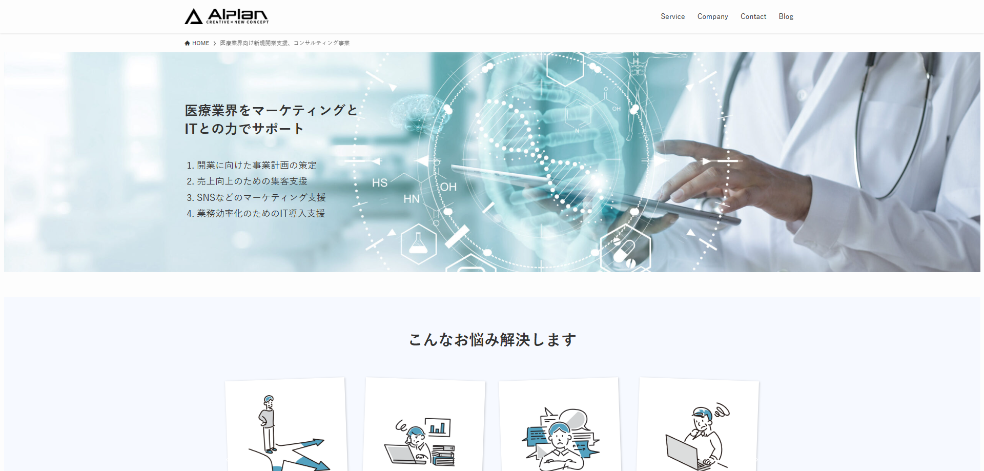 Alplan合同会社 医療×IT 支援イメージ
